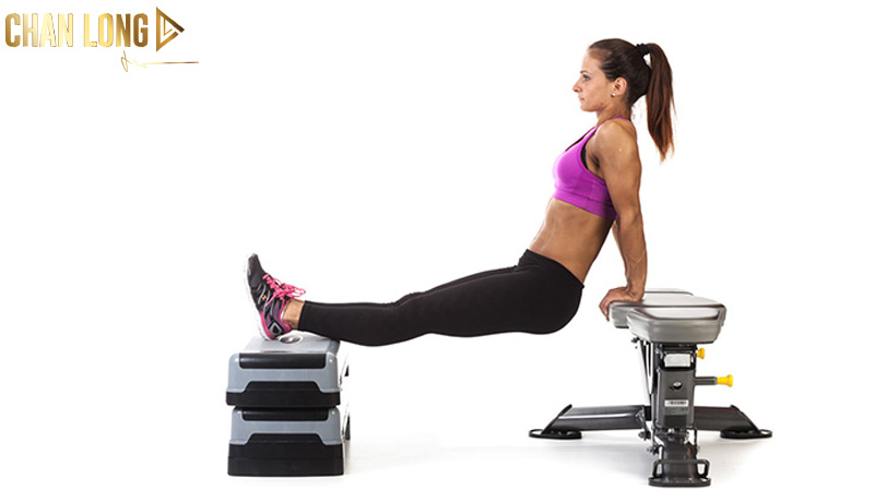 Bài tập gym để tăng cân cho nữ 14 bai-tap-Bench-Dips