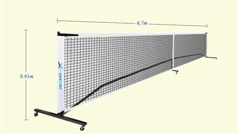 Quy định của chiều cao lưới pickleball theo tiêu chuẩn 10 dac-diem-luoi-Pickleball
