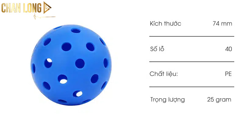 Tìm hiểu các loại bóng Pickleball: kích thước, phân loại và giá bán 7 kich-thuoc-Pickleball